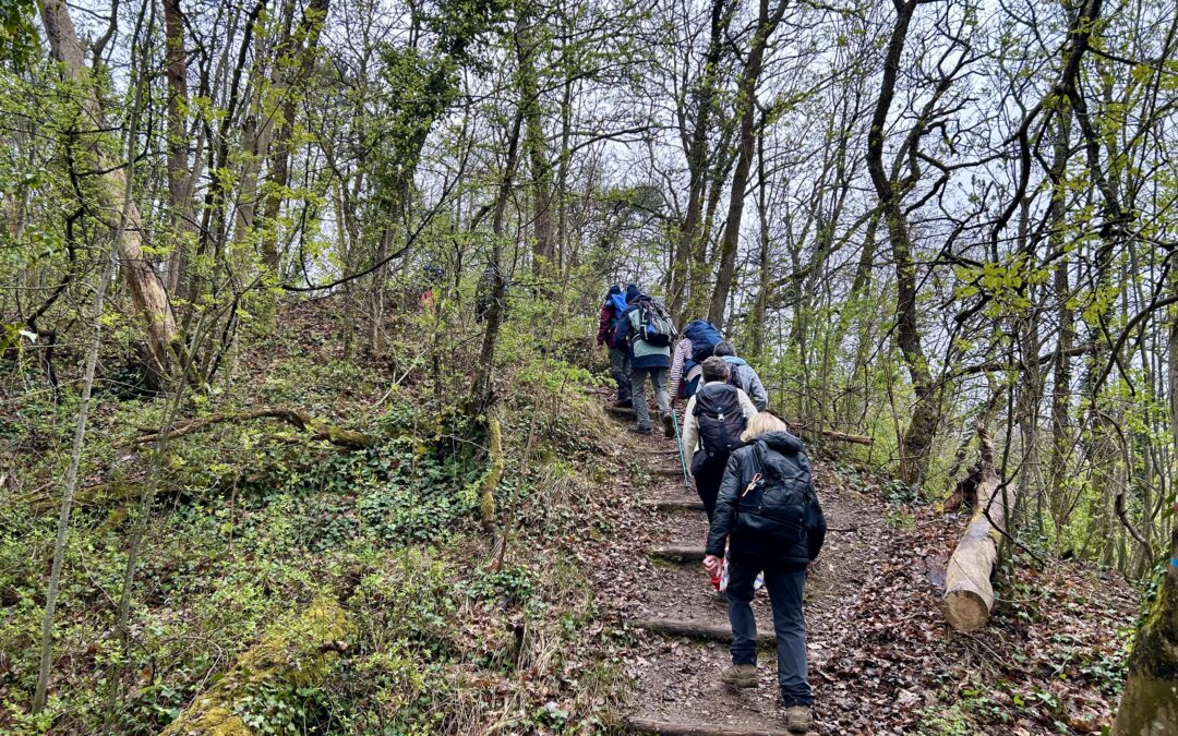 Mondeville le 2 avril avec Éric. Photos de Michel